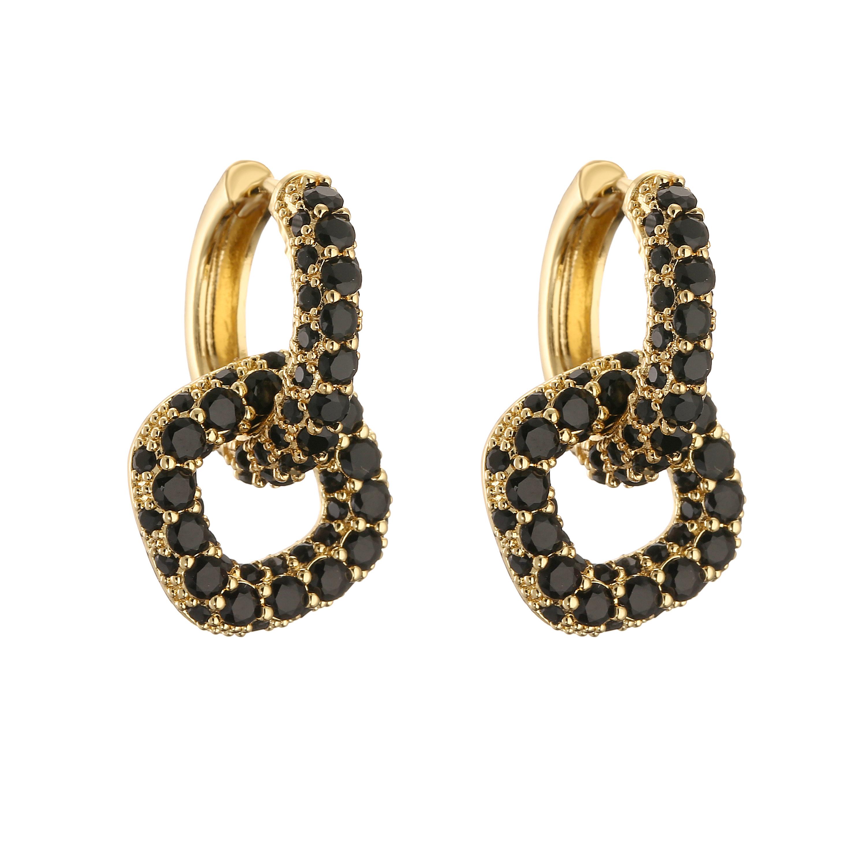 

18K Gold Plated Brass Fashion Geometric Creativity Drop Earrings,Square Pendant Hoop Earrings For Women Ladies Party Zircon Other