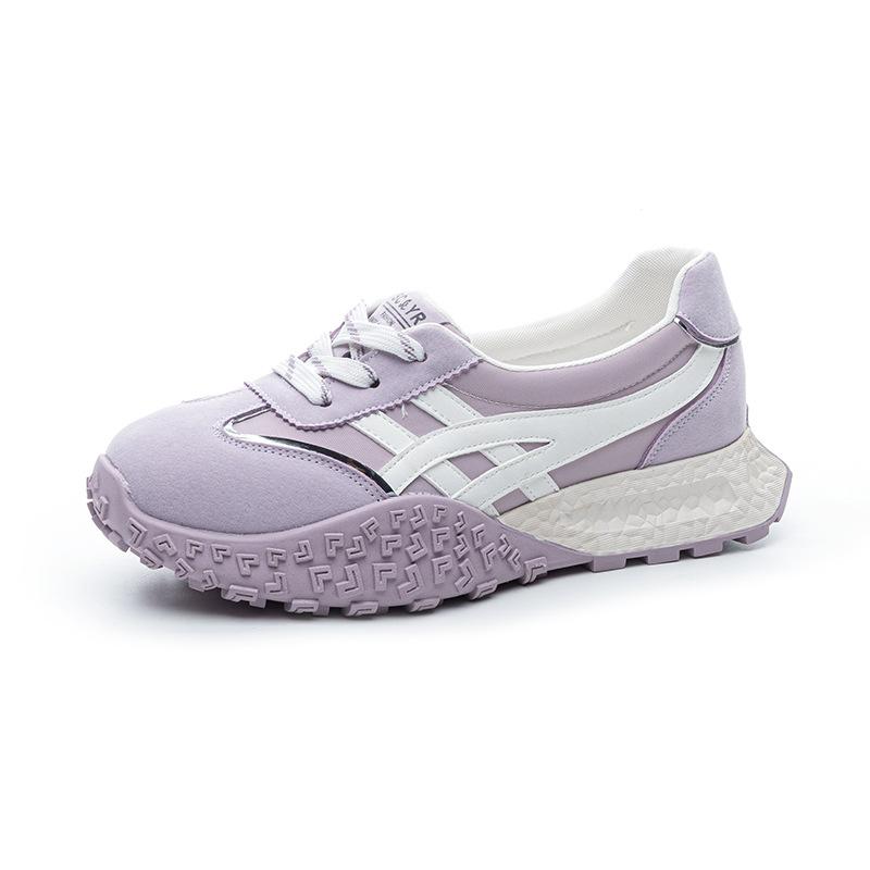 Dexun shoes shallow mouth shoes women's 2025 summer new Internet celebrity explosion casual fashion versatile platform sports white shoes