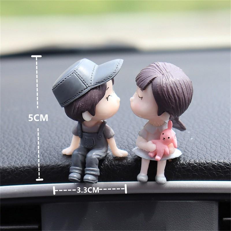 Couples Car Dashboard Decor Doll Interior Tool Vehicle