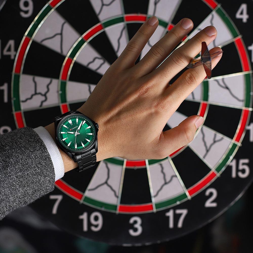 CURREN Classic Simple Stainless Steel Quartz Wristwatches Fashion Brand Men's Watches With Luminous Hands