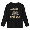 I Don t Snore Dream m A Racecar Funny Mens Shirt Black Large vintage Washed graphic Unisex Soft Comfortable streetwear fashion