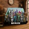 Cartoon R-Robloxs Spiel Gamer Flanelldecke Weiche Warme Überwurfdecke für Schlafzimmer Wohnzimmer Bett Reise Camping Picknick Geschenk