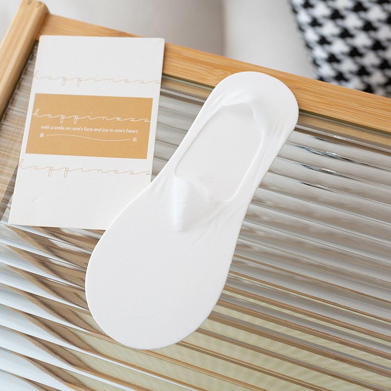 1Pairs Women Invisible Boat Socks Breathable Silicone Non-slip Ultra-thin Sock Slippers High Quality Elastic Ice Silk Low Sox