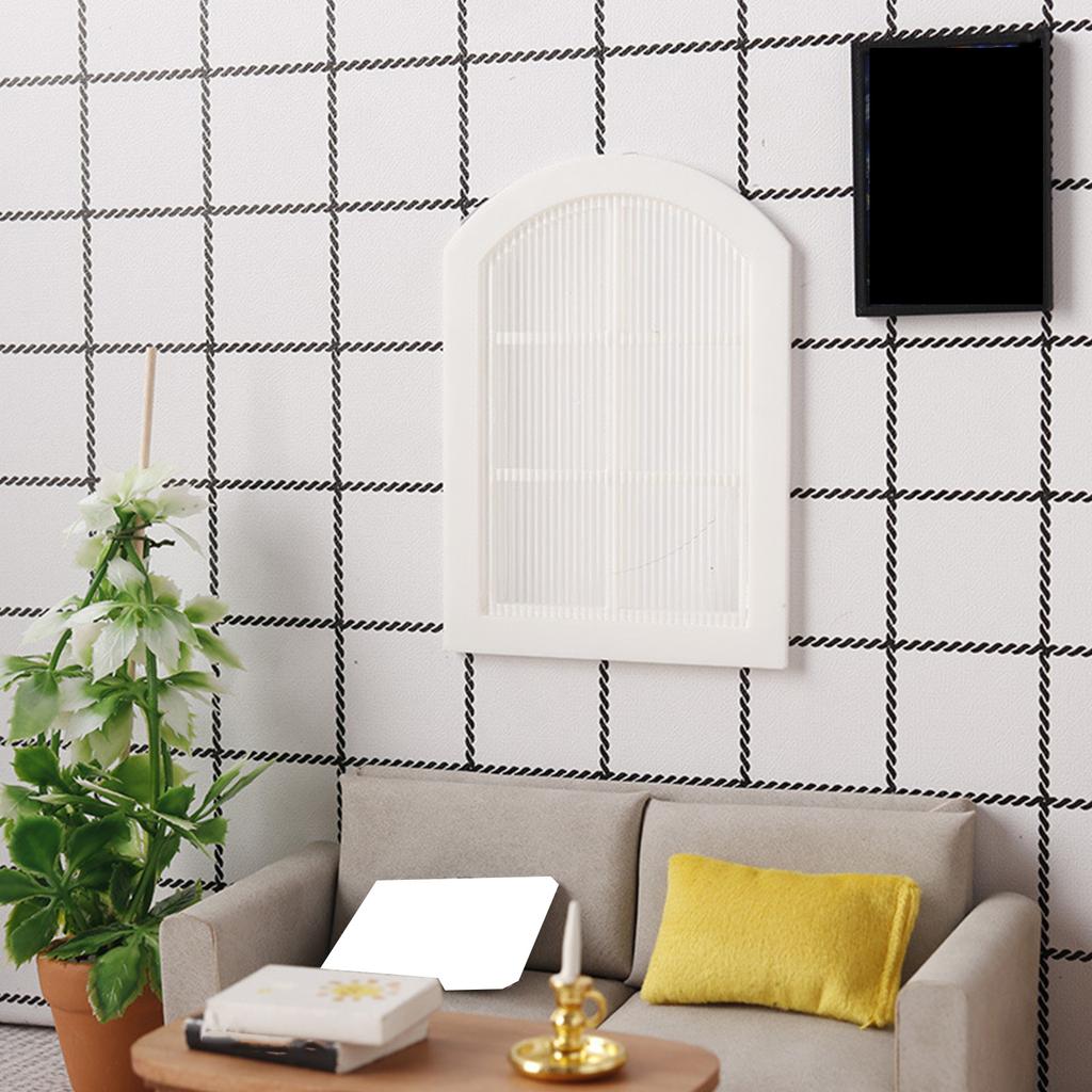 French Window 1/12 Scale Model House Window For Custom Decoration Projects And Architectural Displays