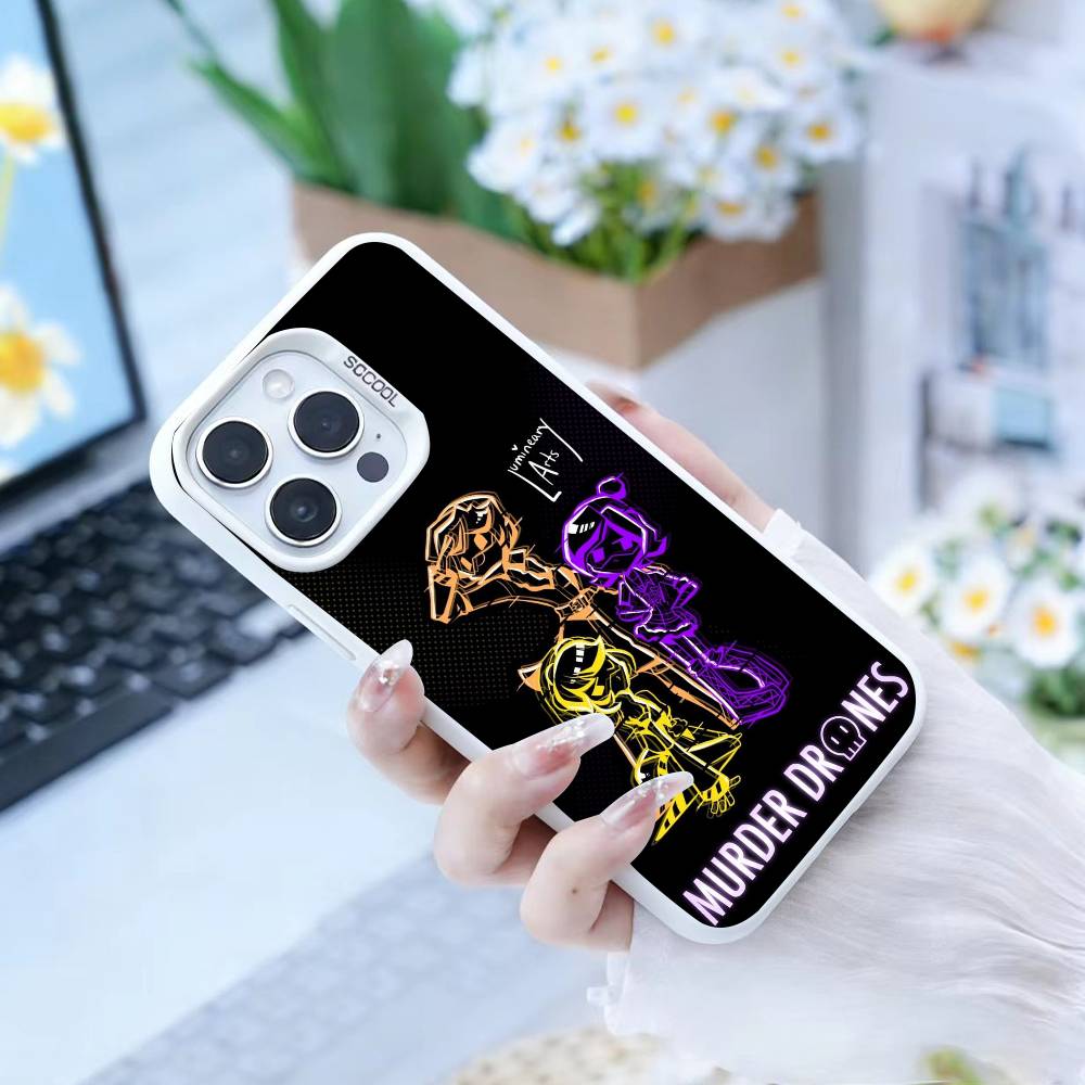 

Game M-Murder N V J Drones Phone Case For iPhone17, 16,15,14,13,12 Pro Max white Candy Matte Shockproof Cover iPhone17PRO