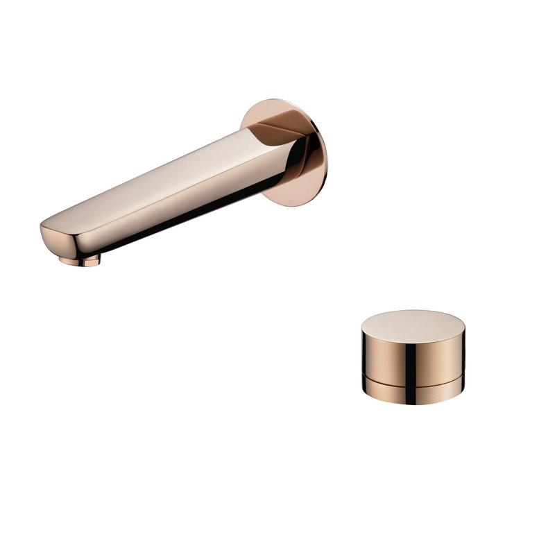 Brushed Gold/Rose Gold/Black Bathroom Basin Faucet Brass Bathroom Sink Faucet In-Wall Basin Spout Cold And Hot Mixer Tap