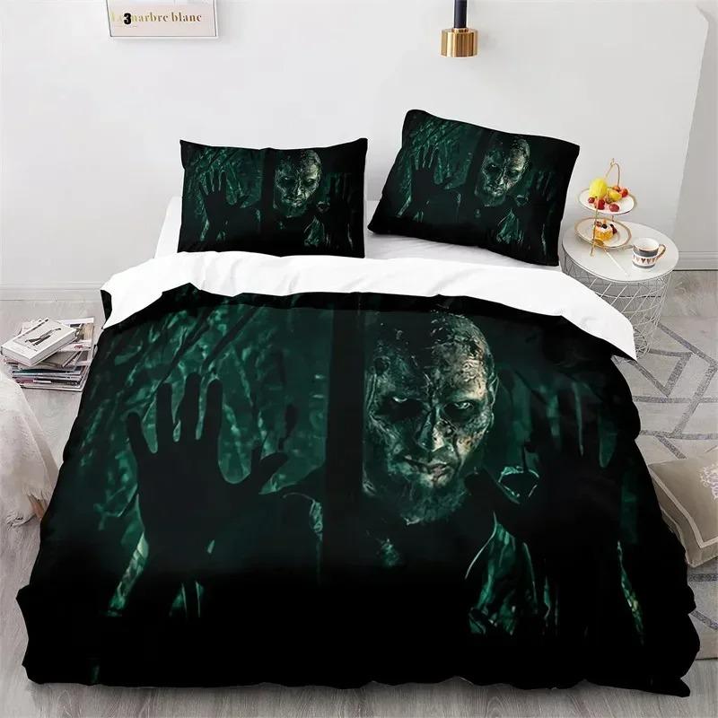 Comforter 3D Print Horror Theme King Zombie Hand Microfiber Gothic Spooky Bedding Set Twin Queen