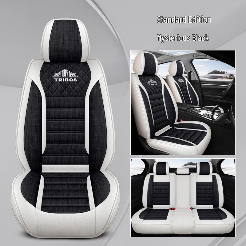 Custom Linen Seat Covers for Changan CS75/CS35/CS55/Yuexiang V3V7/Yidong - All-Season Full Coverage Cushions.