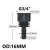 8/16/20/25/32mm Garden PE Tube Connector 1/2 3/4 1" Thread Hose Elbow Barb Coupler Fitting Farm Irrigation PE Pipe Joint