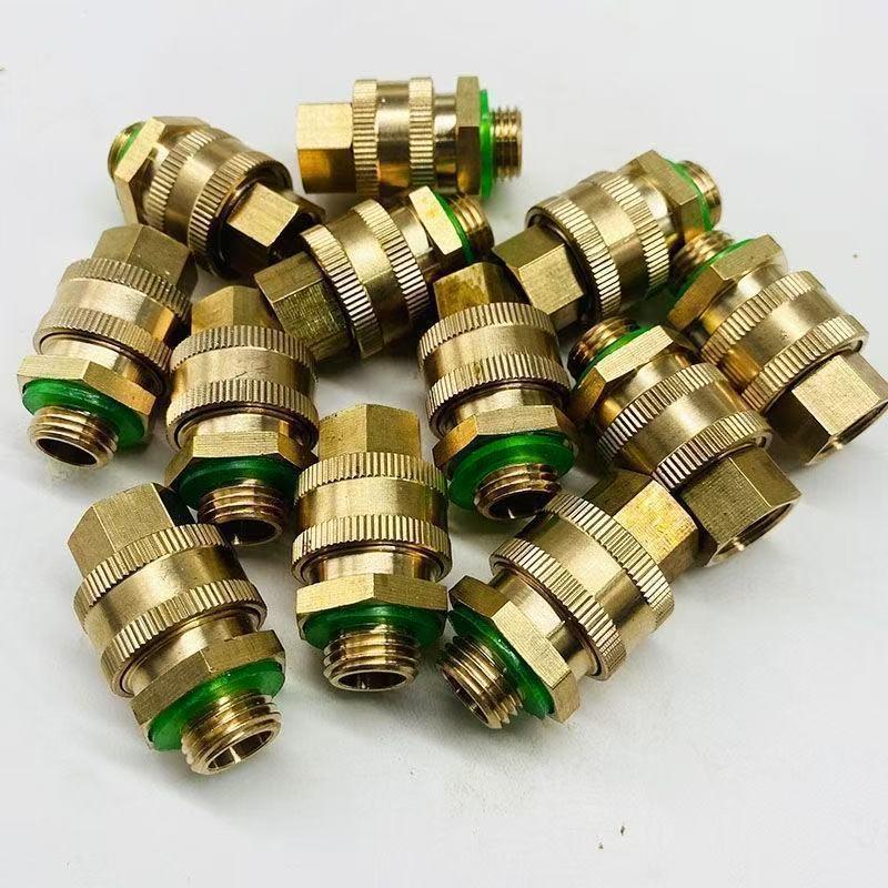 All-Copper M14 Quick Connect Agricultural Sprayer Hose Swivel Joint Adapter