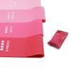 4PCS Elastic Tension Belts TPE Resistance Band Loops for Fitness Training Body Shaping Pink