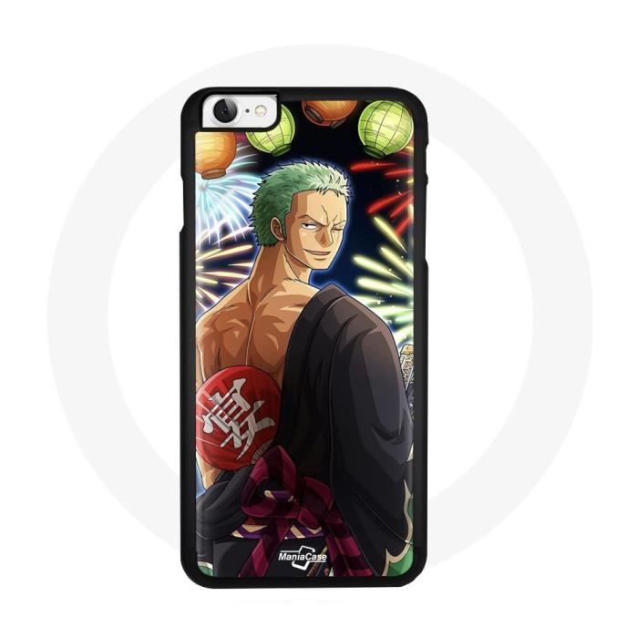 Coque pour Iphone SE - Maniacase - One Piece Joyeux Noël Zoro - Souple - Noir - Anime