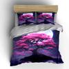 Moonlit Pink Tree Decor Set Soft Comfortable Duvet Cover Bedding Set Included 1*Duvet Cover & 2*Pillowcases, Gift
