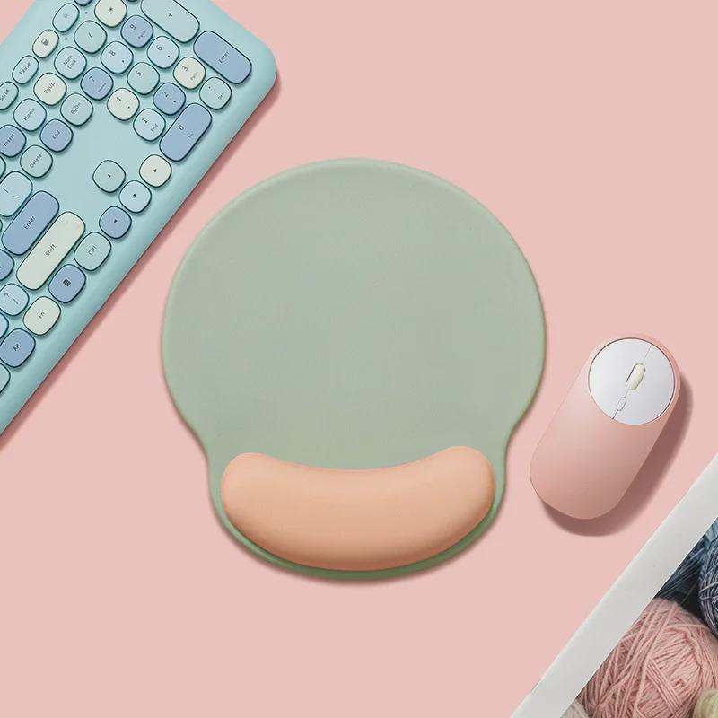 

Коврик для мыши с поддержкой запястья из силиконовой пены с эффектом памяти для девочек - утолщенный для офиса и игр