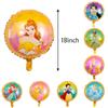 8Pc Reusable Colorful Princess Balloons Princess Theme Birthday Party Decoration