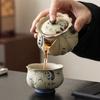 130ml Chinese Tradition Ceramic Tea Pot Panda Bamboo Leaf Pattern Teapot Beauty Handmade Kettle Travel Portable Teaware