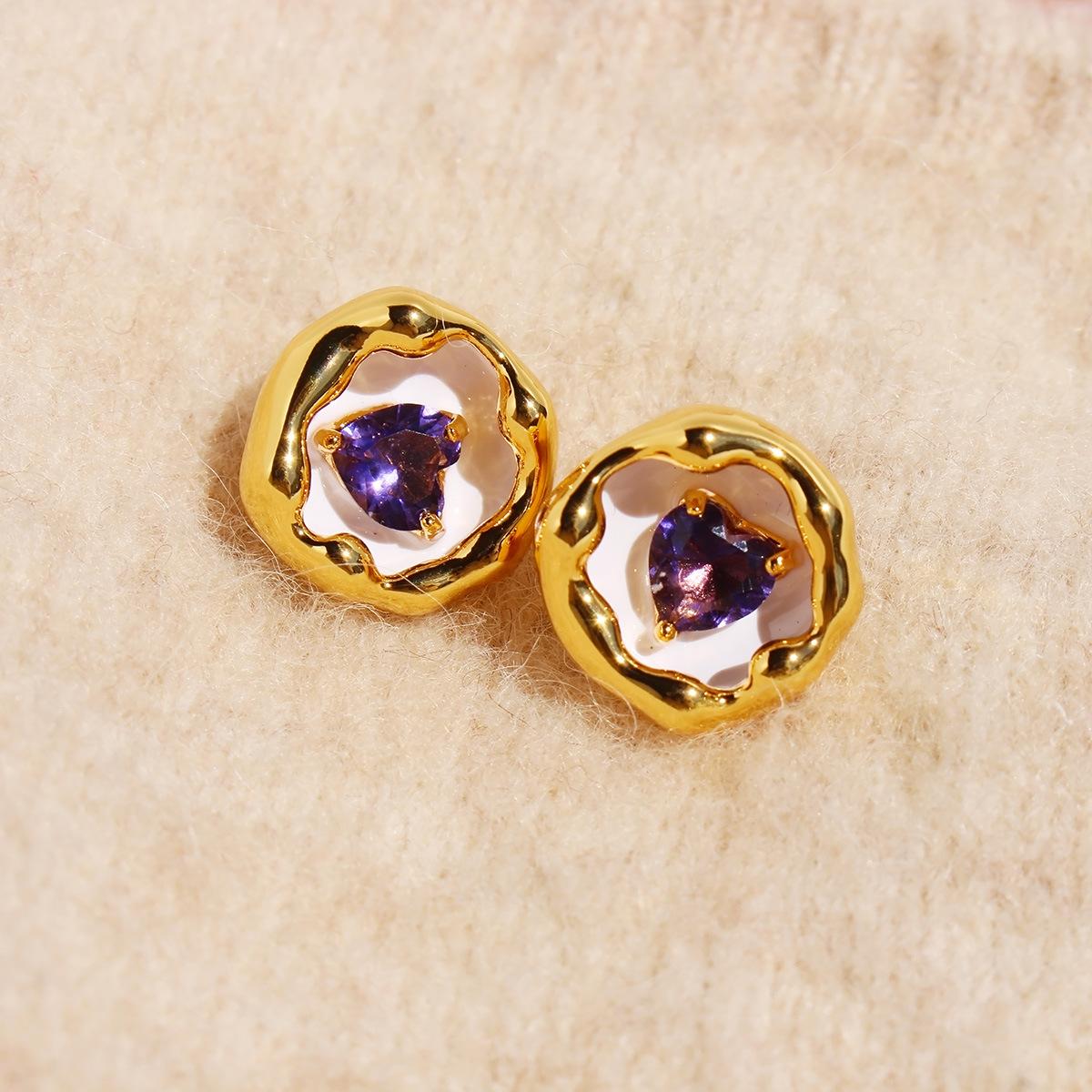 

Японские и корейские милые девичьи розовые эмалевые серьги-гвоздики с цирконами, женские легкие роскошные темпераментные плиссированные серьги-бутончики 934