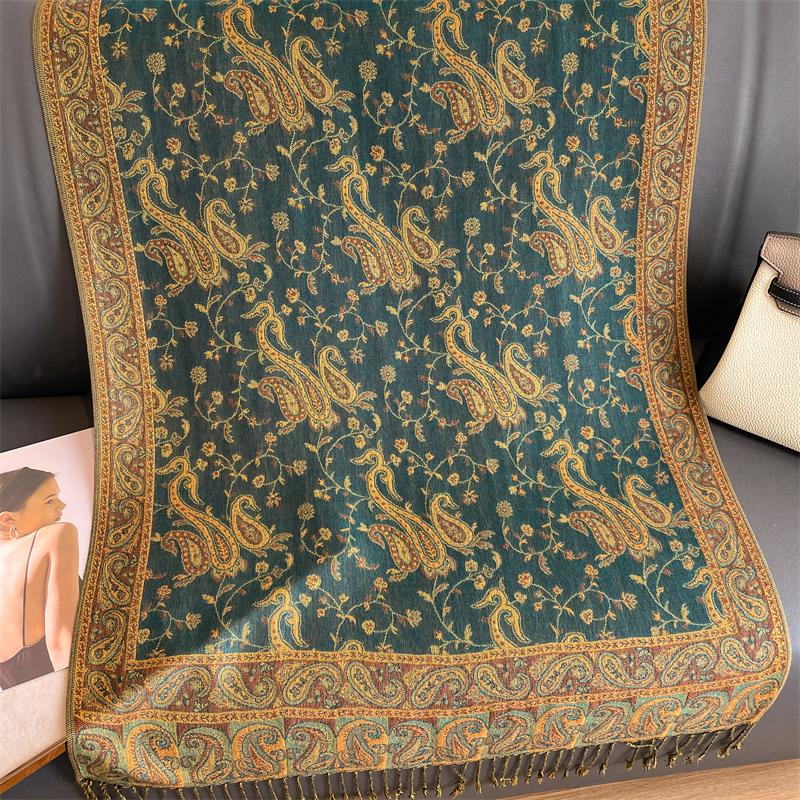 Luksusowa marka jesień kaszmirowy szal pashmina damski otulacz ciepłe zimowe szaliki projekt nadruk damski szal bawełniany szal 2023