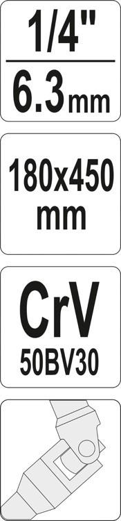 T-JOINT WRENCH 1/4"""" / YT-15291 / YATO