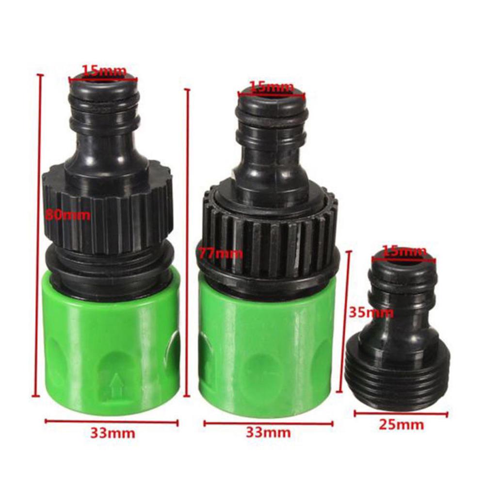 Buy 5pcs/Set Green Garden Hose Plastic Quick Connect Tap Adapter Connector New at affordable