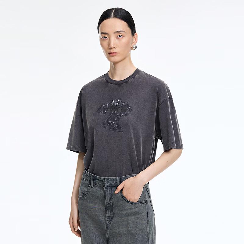 JNBY Women's Loose Fit Cotton T-Shirt