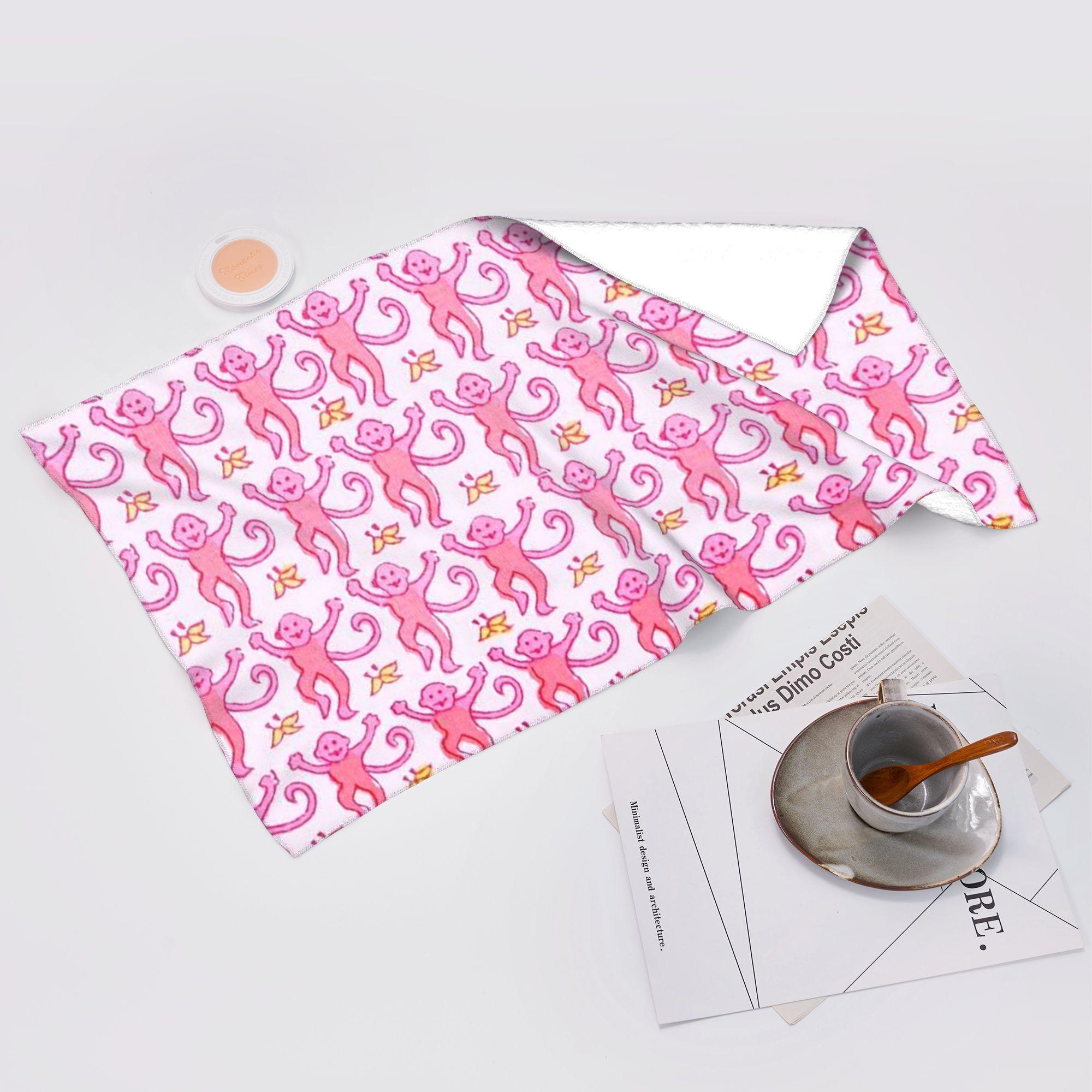 Ka Chen Muxi White Preppy Roller Monkeys Rabbit Anime Soft Face Towel Quick Dry Pool Bath Cotton Towels Absorbent