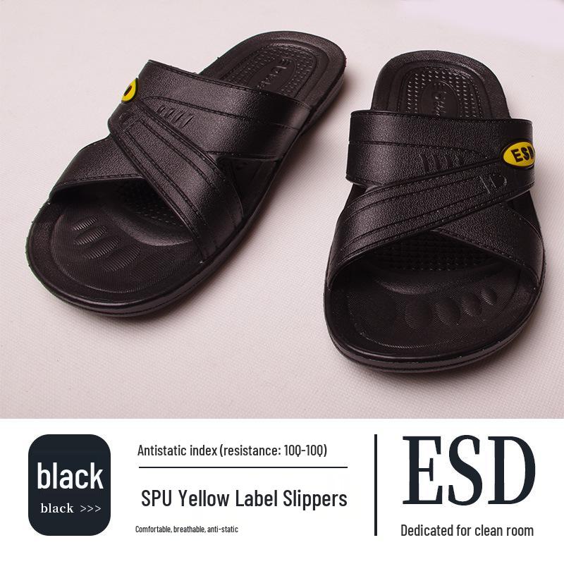 

ESD Жовті Антиковзкі Зносостійкі Для Чистих Кімнат М яка Підошва Унісекс Антистатичні Сліпанці