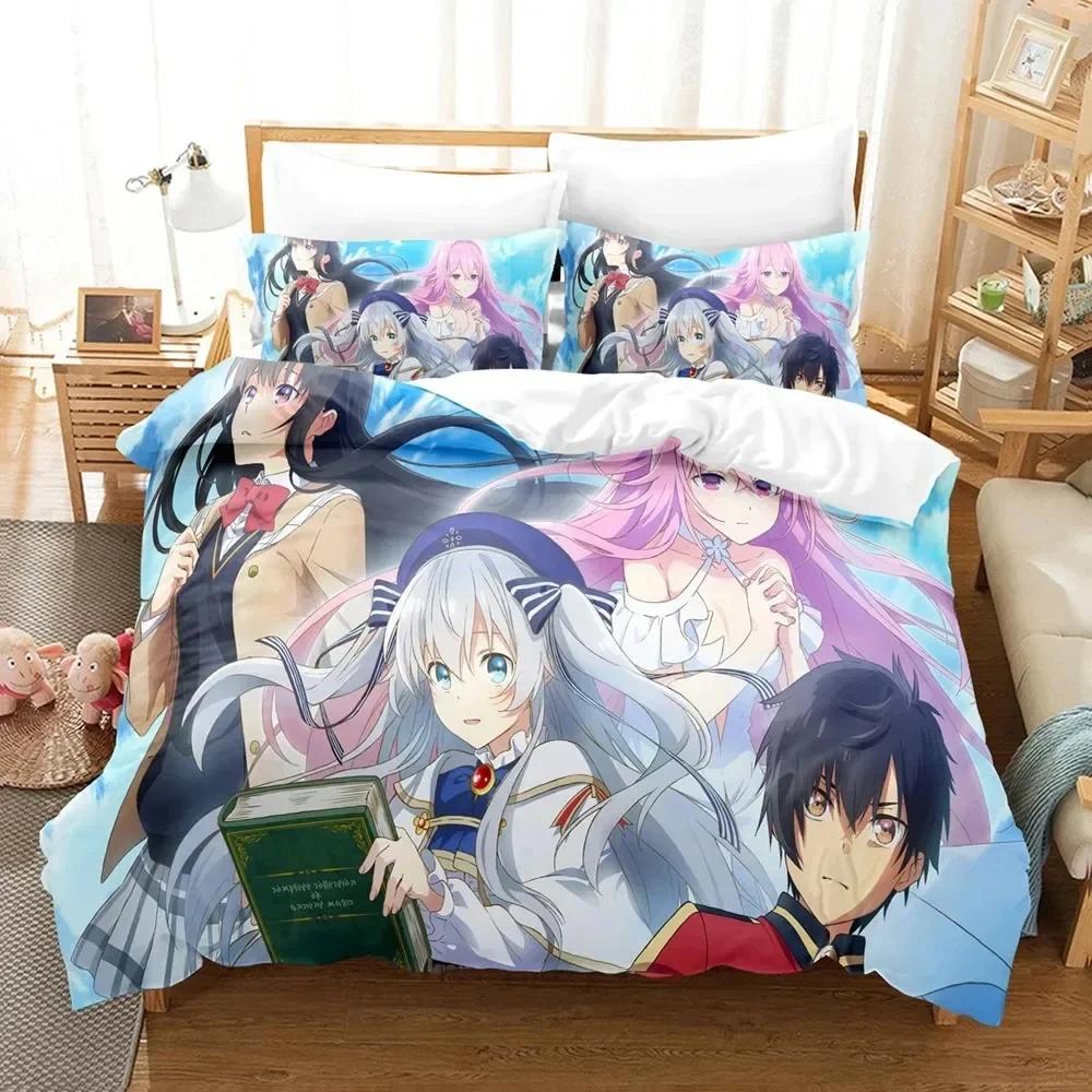 3D Print Seirei Gensouki Anime Comfortable Duvet Quilt Cover Pillowcase Bedding Set Children Bedroom Decoration Home Textile