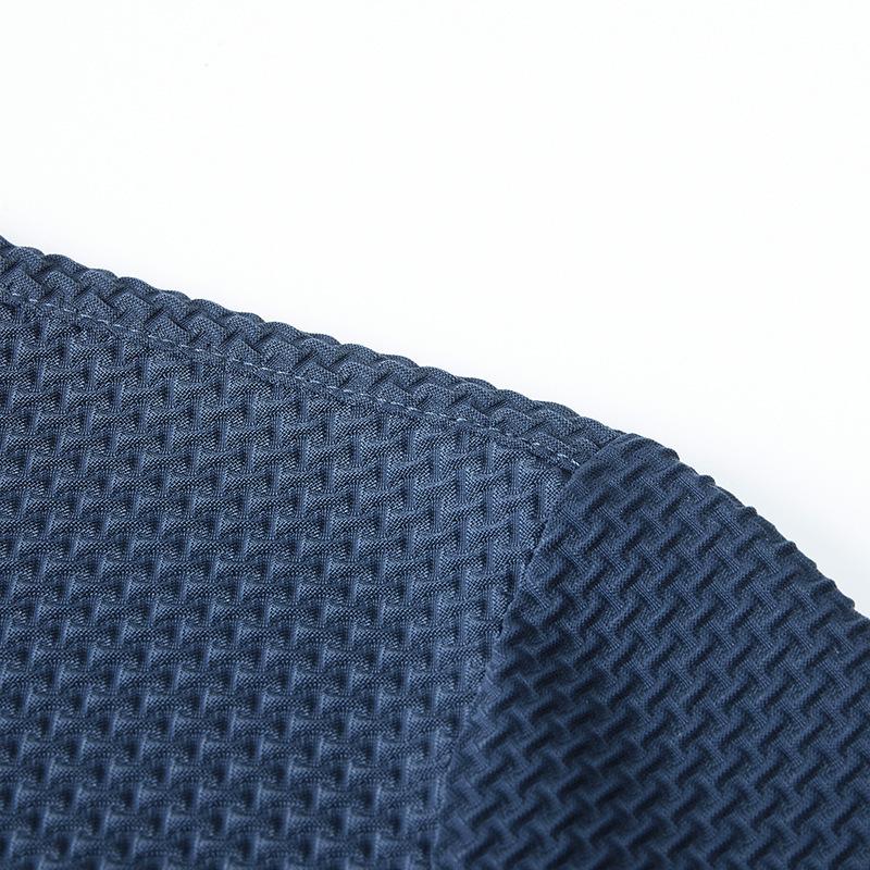 Ice Silk Polo Shirt Men'S Slim Casual Breathable Thin Business Solid Color Short-Sleeved Men'S Tide
