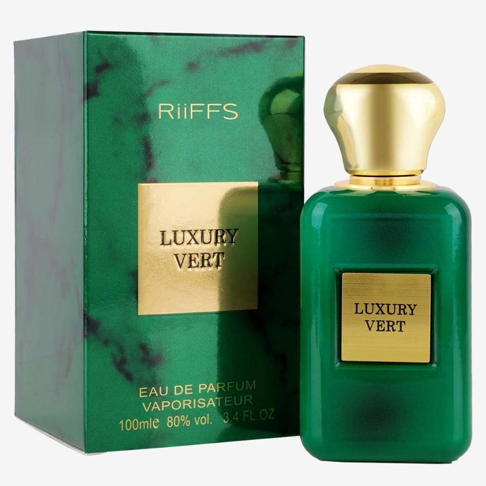 RiiFFS Luxury Vert Importé Parfum unisexe longue durée 100 ml, agrumes, floral et sucré, parfum apaisant