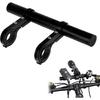 Bike Handlebar Extender, 8" Handlebar Extension with Two Mounting Clamp Brackets, Multifunctional Aluminum Alloy Bicycle Handlebar Extender for
