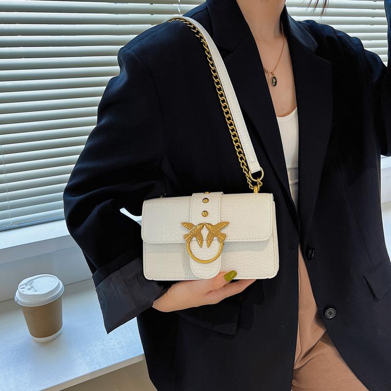 Beibei Shangpin 2025 New Fashion Simple Popular Stone Pattern Swallow Bag Trend Single Shoulder Oblique Span Women's Bags