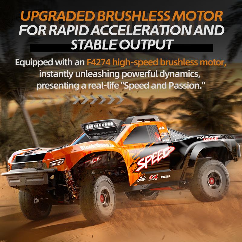 JJRC C8822 1:8 full-scale high-speed remote control 4WD off-road climbing drifting RC model brushless toy for gift.