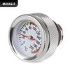 Auto Bike Thread Size M20x2.5 Motorcycle Fuel Tank Caps With 35MM Oil Temperature Gauge 0-200 Pointers Thermometer Cap Cover