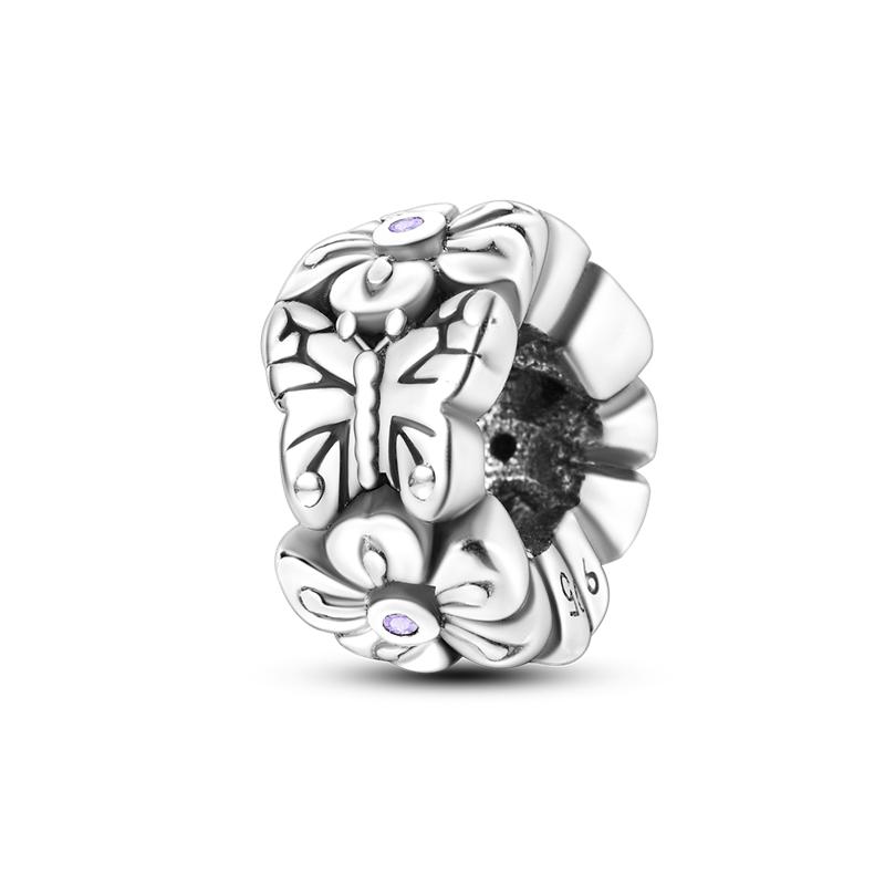 Fashion 925 Copper Fantasy Colorful Butterfly Series Pendent Beads Charms Fit 4MM Hole Diameter Bracelet Zircon Diy Making