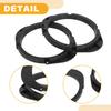 Partuto Ma-zda 5x7" to 6.5" Tweeter Speaker Adapter Car Speaker Subwoofer Mounting Spacer Bracket Ring, ABS Black, Waterproof