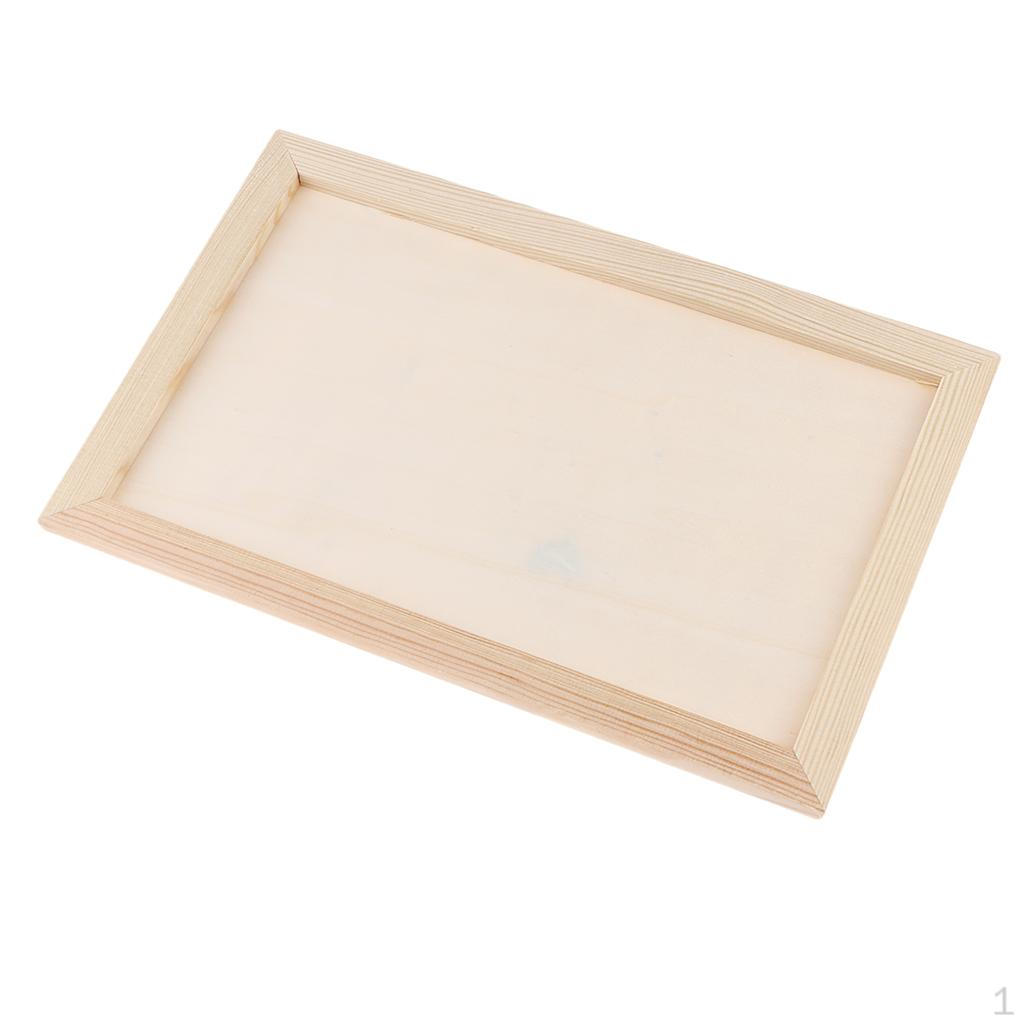 Frames, Paintable, Untreated Wooden Picture Frames for Crafting