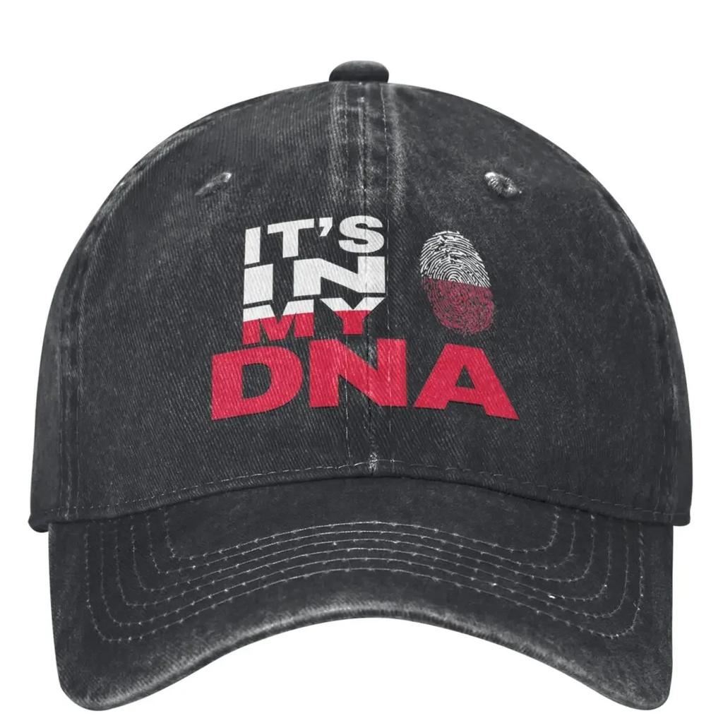 Poland Is In My Dna Casual Baseball Cap Summer Polish Flag Trucker Hat Sun Visor Hip Hop Hats Unisex Women Streetwear Baseball Caps