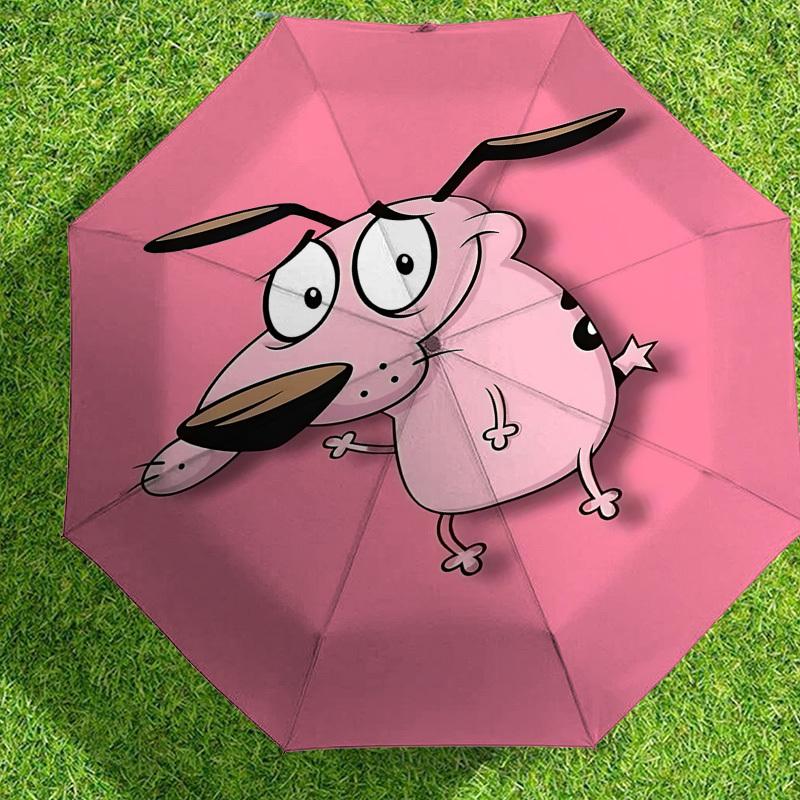 Adorable Pink Doggy Print Umbrella - Automatic Opening & Closing, Outdoor Gear, Lightweight Travel Accessory, Durable Gift for Animal Lovers 178