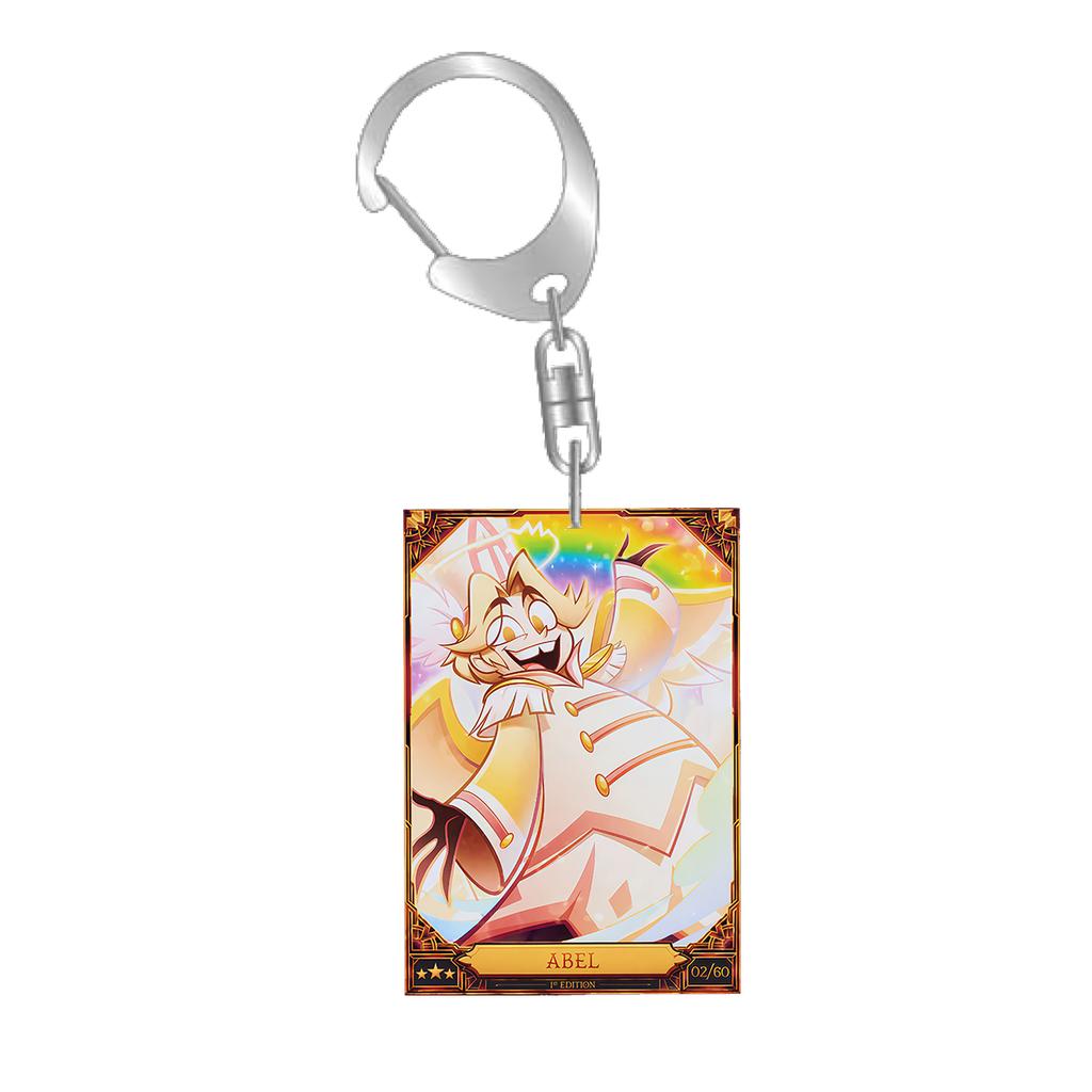 Anime Cartoons Acrylic Key Chain for Abel Peppermint 3 Vees Alastor Fat Nuggets Card Key Buckle Self-Made Student Bag Pendant