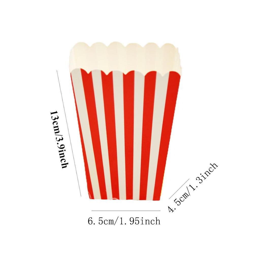 Creative Popcorn Box Party Supplies - Birthday Decorations & Disposable Party Accessories