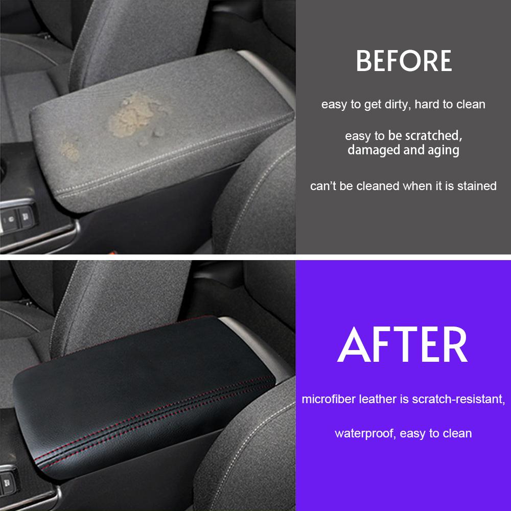 For Honda Civic 2025 2025 2025 Car Armrest Box Pad Center Console Lid Armrest Cover PU Leather Protector Mat Auto Accessories