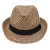 Hollow Straw Hat Hand-Woven Cool Hat Hawaiian Sunscreen Visor Sweet Jazz Hat Lady