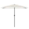 White Sun Umbrella with Steel Pole 300 X 200 X 250 Cm