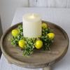 Candle Holder Decorative Artificial Lemon Wreath Table Centerpiece Decor Vivid Summer Candle Holder For Qixi Festival Festival