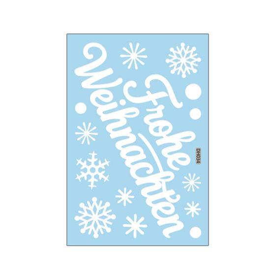 Christmas Window Sticker Removable Waterproof PVC Xmas Snowman Static Glass Cling Holiday Party Decoration Decal