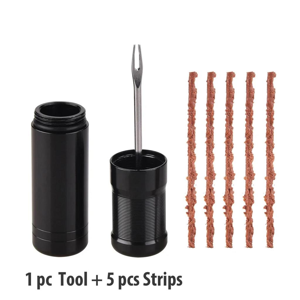 Tubeless Tire Repair Kit for Road MTB Bikes - Rubber Plugs Bacon Strips Insertion Tool for Puncture Fixes Mass Air Flow 3