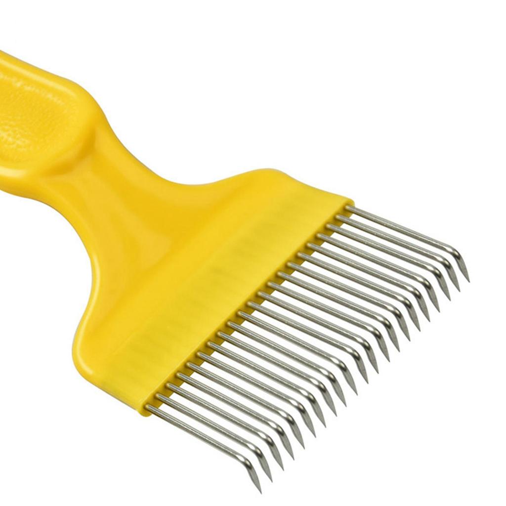 21 Zinken Imkereizubehör 7,48 Zoll x 2,76 Zoll Honigschleuderwerkzeug Imkerei Entdeckelungsgabel Bienenzucht Honigwabe