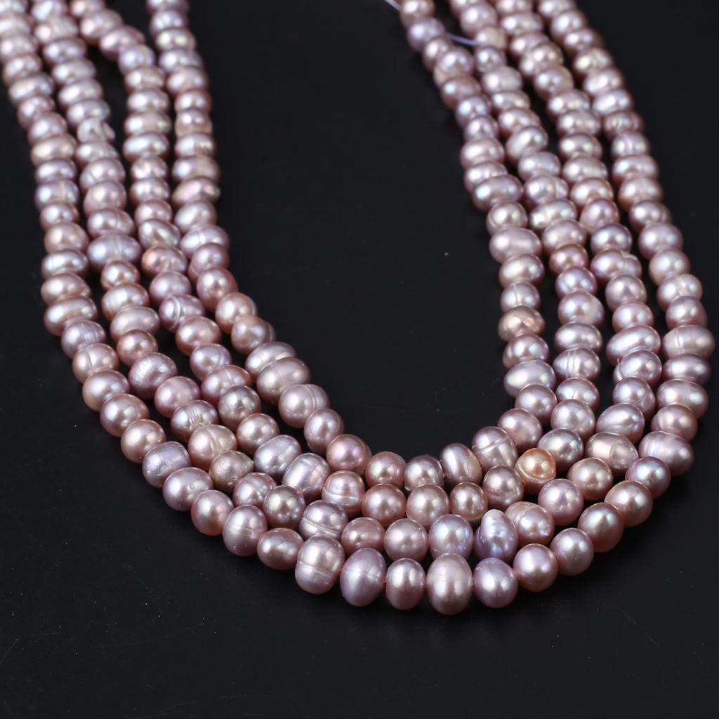 1String, Purple Natural Freshwater Pearls Beads for Jewelry Making DIY Necklaces, Bracelets Crafts (Beads 4-5mm, Length 36cm)