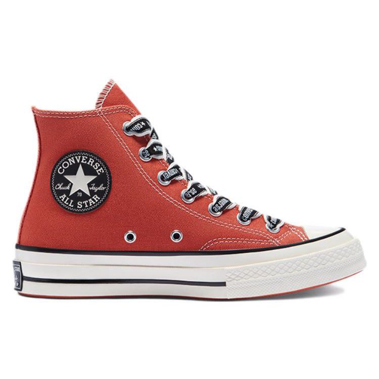 Converse Chuck Taylor All Star 1970s Classic Trend Durable High-Top Canvas Shoes Unisex sneaker Orange A01803C